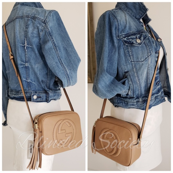 ☆☆SOLD☆☆ Gucci Soho Disco Crossbody Bag Beige - Picture 5 of 8